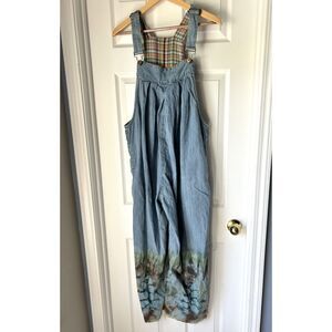 Pyramid Collection Denim Harem Style Overalls size large